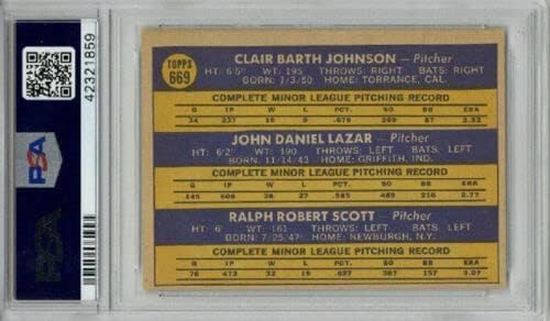 1970 TOPPS #669 ROOKIES BASEBALL CARD PSA 5 CENTERED EXCELLENT