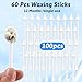 Hpmjz 100Pcs Nose Wax Sticks, Hair Wax Applicator Nose Waxes Kit Accessories for Nostril Cleaning Ear Face Hair Removal for Men Women