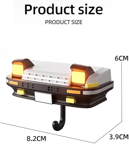 Miniatura 8 de El gancho para llave de automóvil adopta AE86 diseño clásico de faros delanteros montado en la pared, llavero retro para guardar llaves de