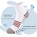 Comfoex Boys Athletic Quarter Socks - Ankle Sports Socks With Cushioned Sole - 6 Pairs, Sizes 4-6, 6-8, 8-10 Years Old
