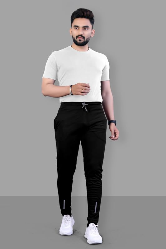 Image of NoseQueen Regular Track Pants for Man | Men Trackpant | Night Pants for Man with with Zippered Pockets, Drawstring Waist