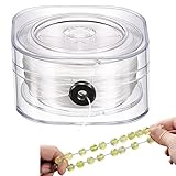 Kristall Elastische Schnur, 0,6 mm, 95 m, Dehnbar Kristall Armband Schnur, Schnüre für Perlenschmuck Armbänder, Transpant Schmuckfaden, Elastisch Perlenstickerei, für Party-Schmuck, Perlenarmbänder