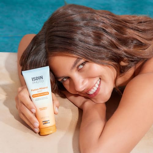 ISDIN Suncare Bundle Non-Tinted Facial Sunscreen SPF50 3.4 Fl Oz & Fusion Mineral Body Sunscreen SPF40 8.5 Fl Oz