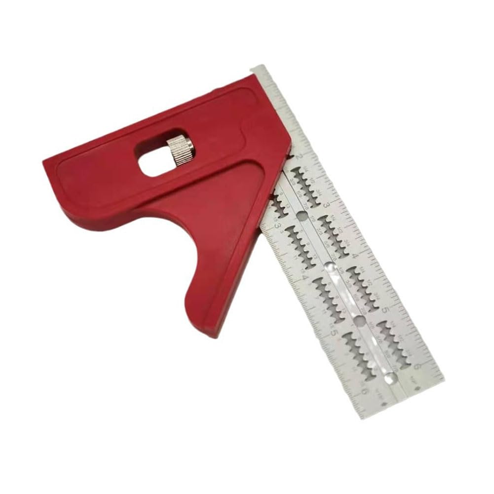 Prterver Scalable Edge Ruler Triangle Angle Ruler Woodworking Measure Tool Adjustable Edge Ruler Triangle Protractor
