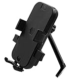CS-344B2 Motorrad Automatische Sperre Handyhalter, Spiegel-Halter Version (schwarz)