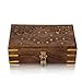 Great Birthday Gift Ideas Handmade Wooden Jewelry Box with Free Lock & Key Keepsake Box Treasure Chest Lock Box Watch Box Storage Box Trinket Holder 8 x 5 Inches Anniversary Housewarming Gift Ideas