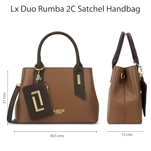 Image of Lavie Luxe Women's Duo Rumba Handbag | Handbag for Work | Ladies Purse | Stylish Shoulder Bag | Gift for Women