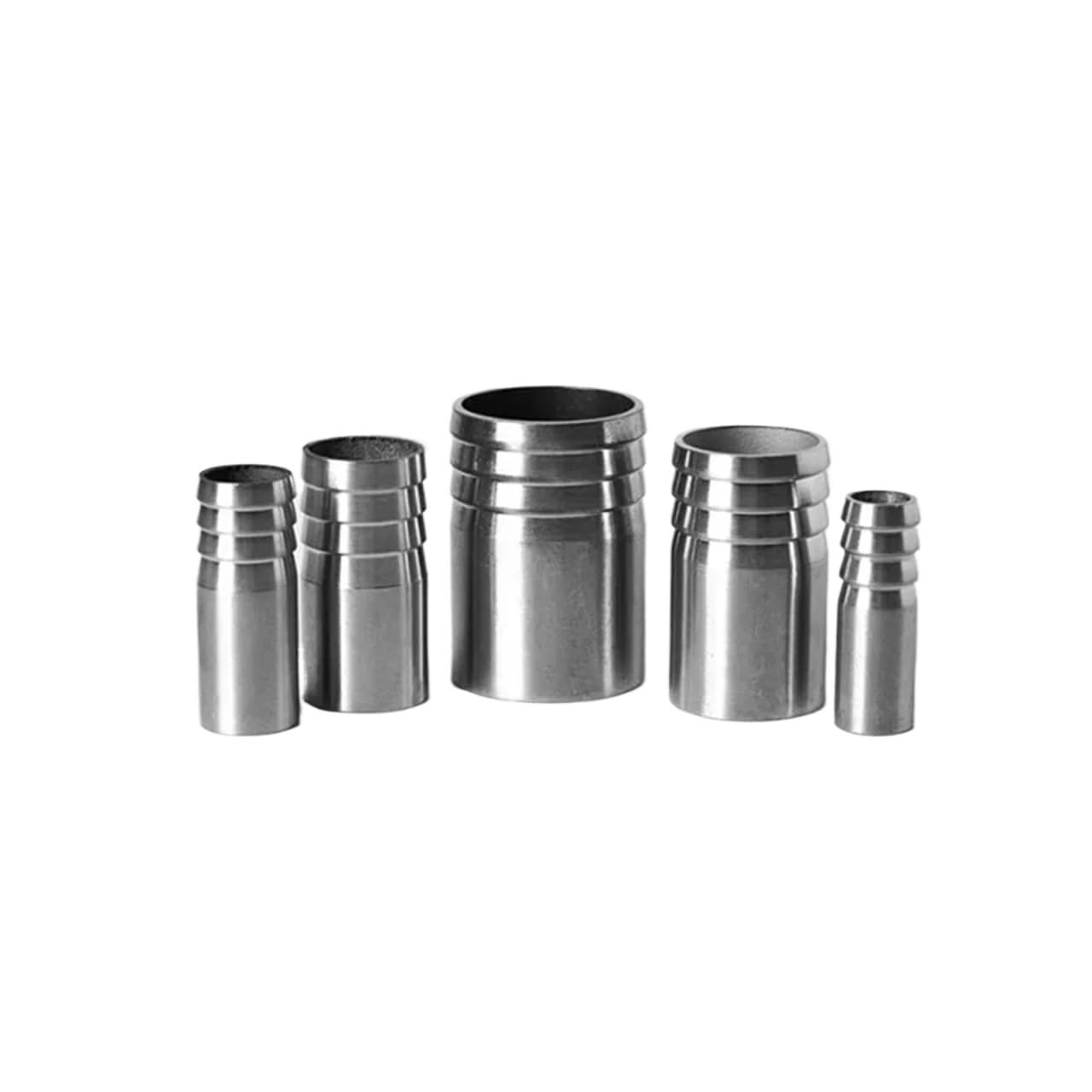 30 Stück 6 mm, 8 mm, 10 mm, 12 mm, 13 mm, 14 mm, 16 mm, 18 mm, 19 mm, 20 mm, 26 mm, 32 mm, Schlauchtülle, 304 Edelstahl, Rohrverschraubung, Steckverbinder, Adapter, Kupplung