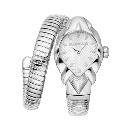Roberto Cavalli Femmes Analogique Quartz Montre avec Bracelet en Acier Inoxydable RC5L110M0015