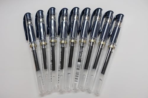 Uni-ball Signo Capped Gel Ink Pen (UM-153) , Bold Point 1.0mm, Blue Black Ink, Value Set of 10