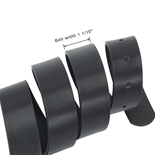 Pettata Women Belt For Jeans Dress Cinch Waist Belt For Ladies Black Faux Leather Belt With Gold Buckle #TOP4