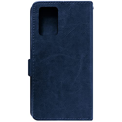 Image of Amazon Brand - Solimo Flip Leather Mobile Cover (Soft & Flexible Back case) for Realme 8 5G / Realme 8s 5G (Blue)