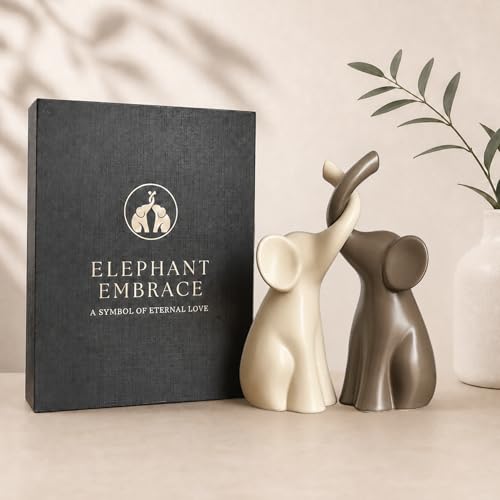 Set de 2 Figuras Decorativas de Elefante en Cerámica miniatura 6