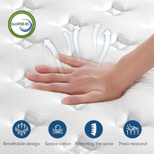 12 inch King Mattress, Mixed Memory Foam Box Mattress, Independent Bagged Spring, Sports Isolation, deep Sleep