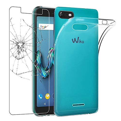 ebestStar - Coque Compatible avec Wiko Tommy 3 Etui Housse Silicone Gel Anti-Choc Ultra Fine Invisible, Transparent + Film Verre Trempé [Appareil: 149 x 71.8 x 9.3mm, 5.0'']