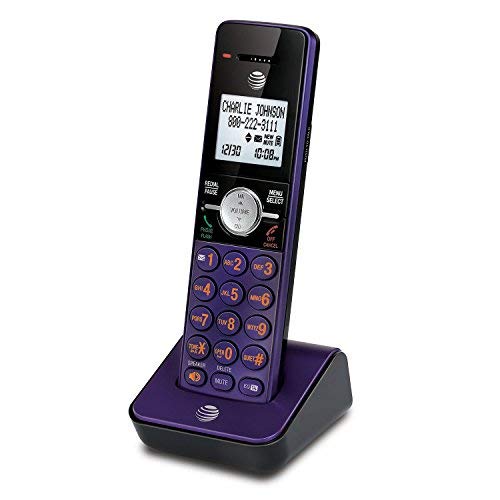 AT&T CL80193 Accessory Cordless Handset, Purple | Requires an AT&T CL82143 Or CL83143 Cordless Phone System to Operate
