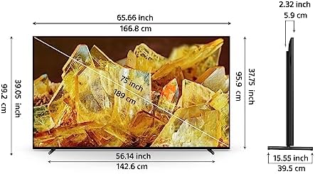 Sony Bravia 189 cm (75 inches) XR Series 4K Ultra HD Smart Full Array LED Google TV XR-75X90L (Black)