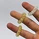 ATC Handels GmbH Finger-Massageringe in Gold oder Silber für die Finger, Zehen - aus Federstahl für individuelle Wohlfühlmomente - Entspannung (Gold, 1 St.)
