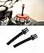 UBOG 2PCS Gas Cap Vent Tube,Car Accessories Gas Cap Vent Hose,Gas Fuel Tank Cap Valve Vent Hose,CNC One Way Gas Cap Vent Hose Tube with Aluminum Breather Valve,for ATV Dirt Pit Motorcycle (Black)