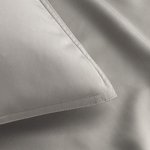 Image of Pure Bamboo Split King Sheets, Genuine 100% Organic Viscose Derived from Bamboo Bed Sheet Set, Soft & Cooling, Double Stitching, 2 Fitted Sheets (Split King, Stripes)
