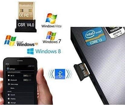 USB Bluetooth Adapter, 4.0 Dongle Ideapro Micro Bluetooth Transmitter, Transfer for Laptop Windows 10 Raspberry Pi, Linux, Stereo Headset, Wireless Keyboard Headphone