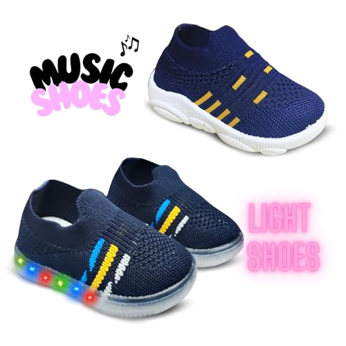 Image of Kids Trending Slip-On Shoes Combo, Pack of 2 (Light Shoe + Musical Shoe)