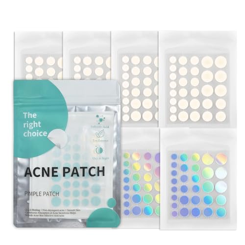 Shefave Pimple Patch 216 Pcs Anti Pickel Patches, Hydrokolloid Pflaster, Radium & Transparente Farben, Atmungsaktiv Gesichtspflege Pickel Pflaster, Absorbiert Pickel Sanft & Schmerzlos