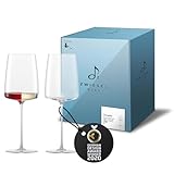 Zwiesel Glas Weinglas leicht & frisch Simplify (2-er Set), in Handarbeit mundgeblasene Weingläser, hochwertige Tritan®-Kristallgläser für Wein (Art.-Nr. 122057)