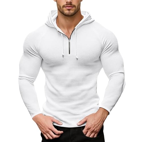 Sweat homme pull léger col V slim fit en molleton manches longues pour homme active
