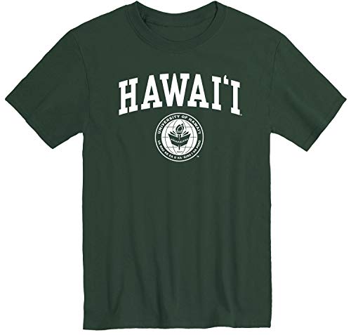 Barnesmith University Of Hawaii Uh Warriors Short-Sleeve T-Shirt, Heritage, Hunter Green, Small #TOP10