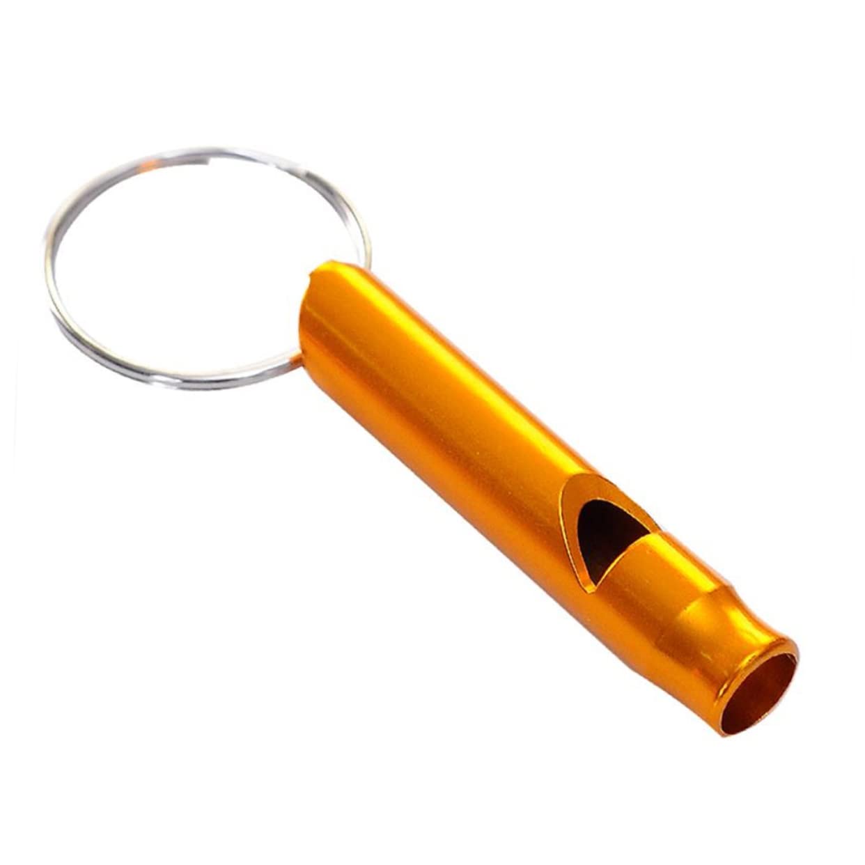 Parliky Aluminum Whistle Keychain 6-Pack Emergency Survival Whistle for Hiking Camping Outdoor Sports Random