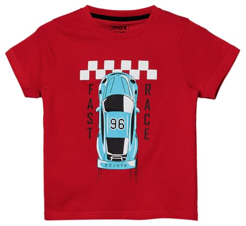 Image of Max Boy Cotton Blend Regular Fit T-Shirt