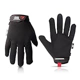 Glove Station The Essential Series Tactical Black Covert Gloves For Mechanic Utility Work - Improved Dexterity, Lightweight & Breathable Mesh, Extra Large Size, 1 Pair