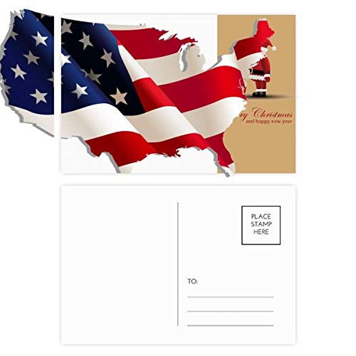 Cartes postales de remerciement drapeau américain pour écrire après une fêteUSA