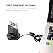 Smart Card Reader USB C, DAOKER DOD Military CAC Card Reader, ID Reader Compatible with Mac, MacBook Pro, Chromebook and Other Type C Laptops | Compatible Windows 10/8/7, Mac OS X | Built-in Cable
