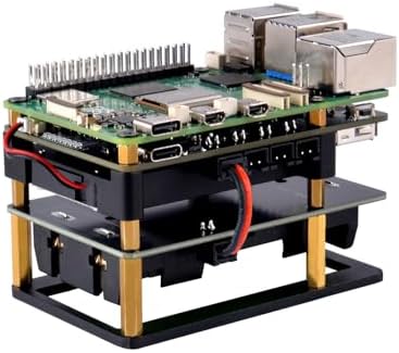 GeeekPi UPS Gen 6 Power Supply Uninterruptible UPS HAT for Raspberry Pi 5/4B, with Aluminum Heatsink