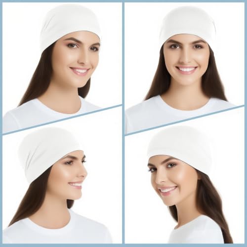 Image of WTACTFUL 3-Pack Breathable Cooling Skull Cap for Men Women Thin Beanie