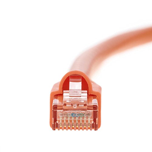 Installerparts Ethernet Cable Cat6A Cable Utp Booted 10 Ft - Orange - Professional Series - 10Gigabit/Sec Network/High Speed Internet Cable, 550Mhz #TOP5