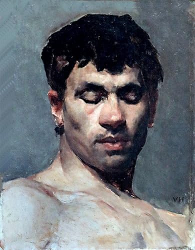 Impression d'art Portrait d'homme Hammershoi toile haut de gamme décoration murale