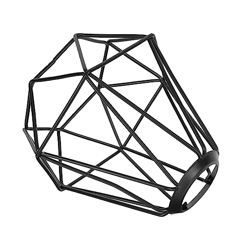 Image of 1pc Lampshade Metal Lamp Shade Vintage Lamp Shade Black Light Fixtures Wall Vintage Light Cage Ceiling Fan Covers Practical To Cover