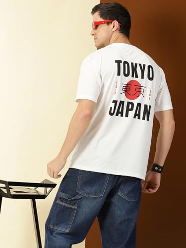 Image of Thomas Scott Men's | Graphic | Half Sleeve | Oversized Fit | 100% Cotton | Crew Collar | Casual Tshirt