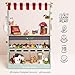 Le Toy Van - Honeybake Reversible Educational Pretend Wooden Grocery Store and Cafe Stand | Educational Role Play Kids Toy Set | Cafe or Supermarket Pretend Play Shop, Multi (TV317)