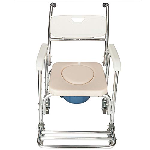 Portable Medical Aid Mobility Heavy Duty Commode Toilet Potty Chair Bath Shower Seat