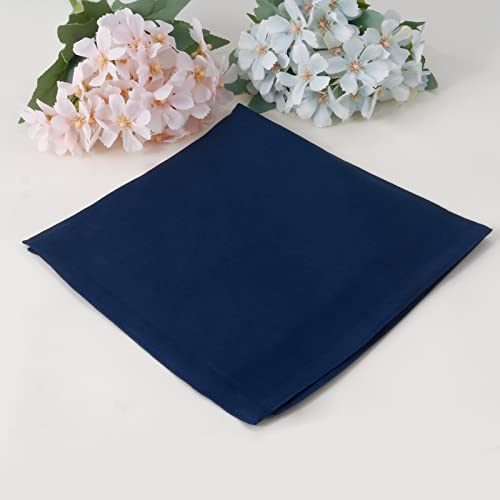 Image of HOULIFE Men's Cotton Handkerchiefs, Solid Color 60S Soft Cotton Hankies for Men Women 6 /12PCS 15.7 inchx15.7 inch