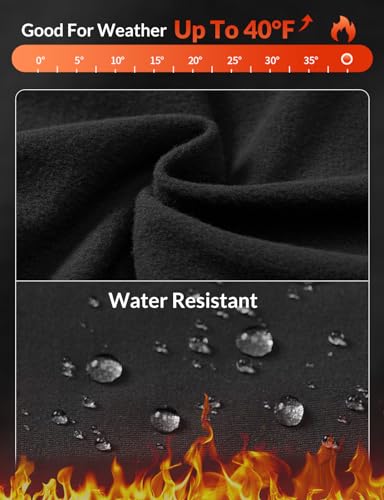 baleaf Women's Fleece Lined Leggings with Zipper Pockets Thermal Water Resistant Winter Hiking Pants High Waisted3