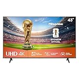 Hisense 43 inch 43A6Q 4K UHD Dolby Vision HDR VIDAA Smart TV with Youtube, Netflix, Disney+, Channel + (2025 Model)