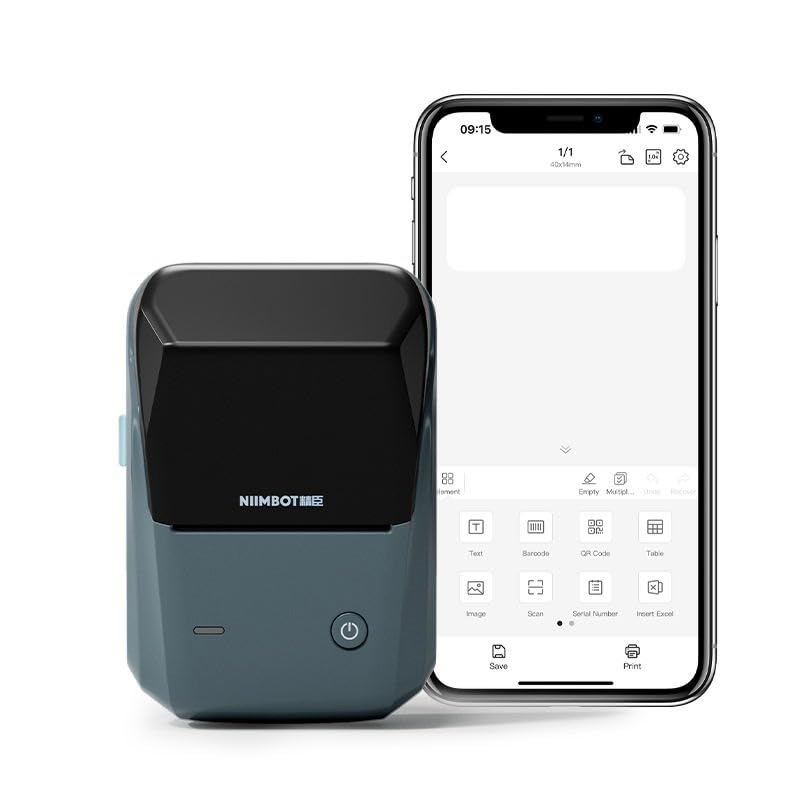 B1 Bluetooth Label Printer - Small Portable Thermal Label Maker | Wireless Connectivity | 2 inch Inkless Printing | Barcode, Mini Stickers, Bill, Receipt Machine for Home, Office & Students-image-4