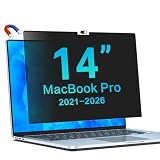 STARY Magnetischer Blickschutzfilter für MacBook Pro 14,2 Zoll M5,M4,M3,M2,M1(2021-2026) - Blendschutz Displayschutzfolie, Anti-Spy Blaulicht Sichtschutzfolie, Anti-Fingerabdruck, Sichtschutz Filter