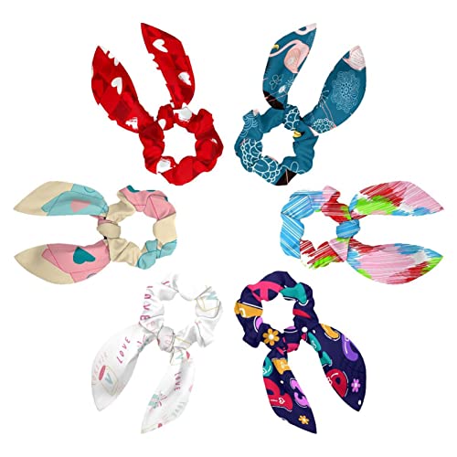 Chouchous pour cheveux anti-casse avec nœud papillon pour queue de cheval femme