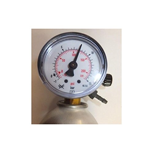 Preisvergleich Produktbild Druckminderer mit Druckanzeige für Minican für Abgastester